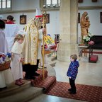 Návštěva sv. Mikuláše v lounském kostele